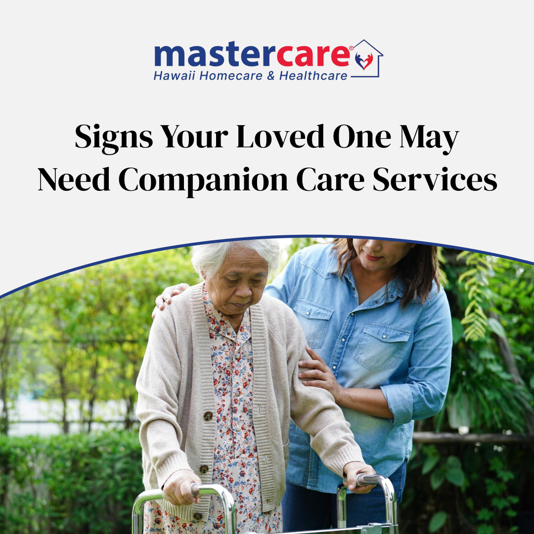 Signs Your Loved One May Need Companion Care Services